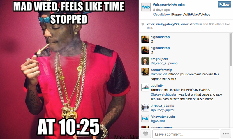 Illustration for article titled An Instagram user is busting celebrities for their fake Rolexes